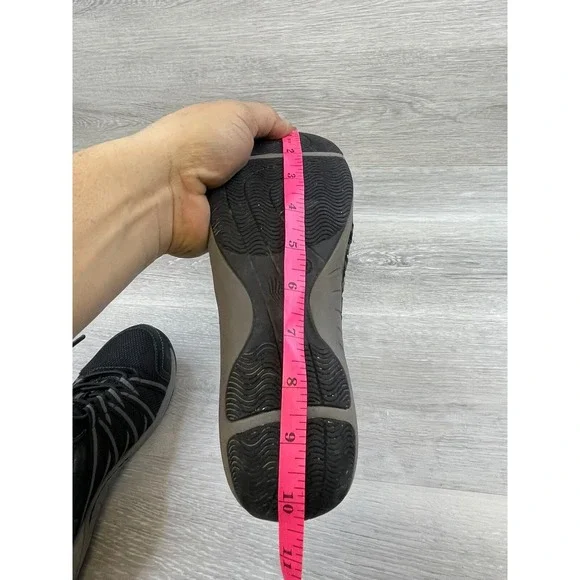 Dansko Women's Sneaker Black Leather 7 Fabric Walking Casual Comfort Lace Up - Picture 11 of 12